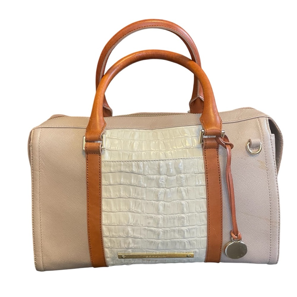 Brahmin Duxbury tri-color large satchel purse